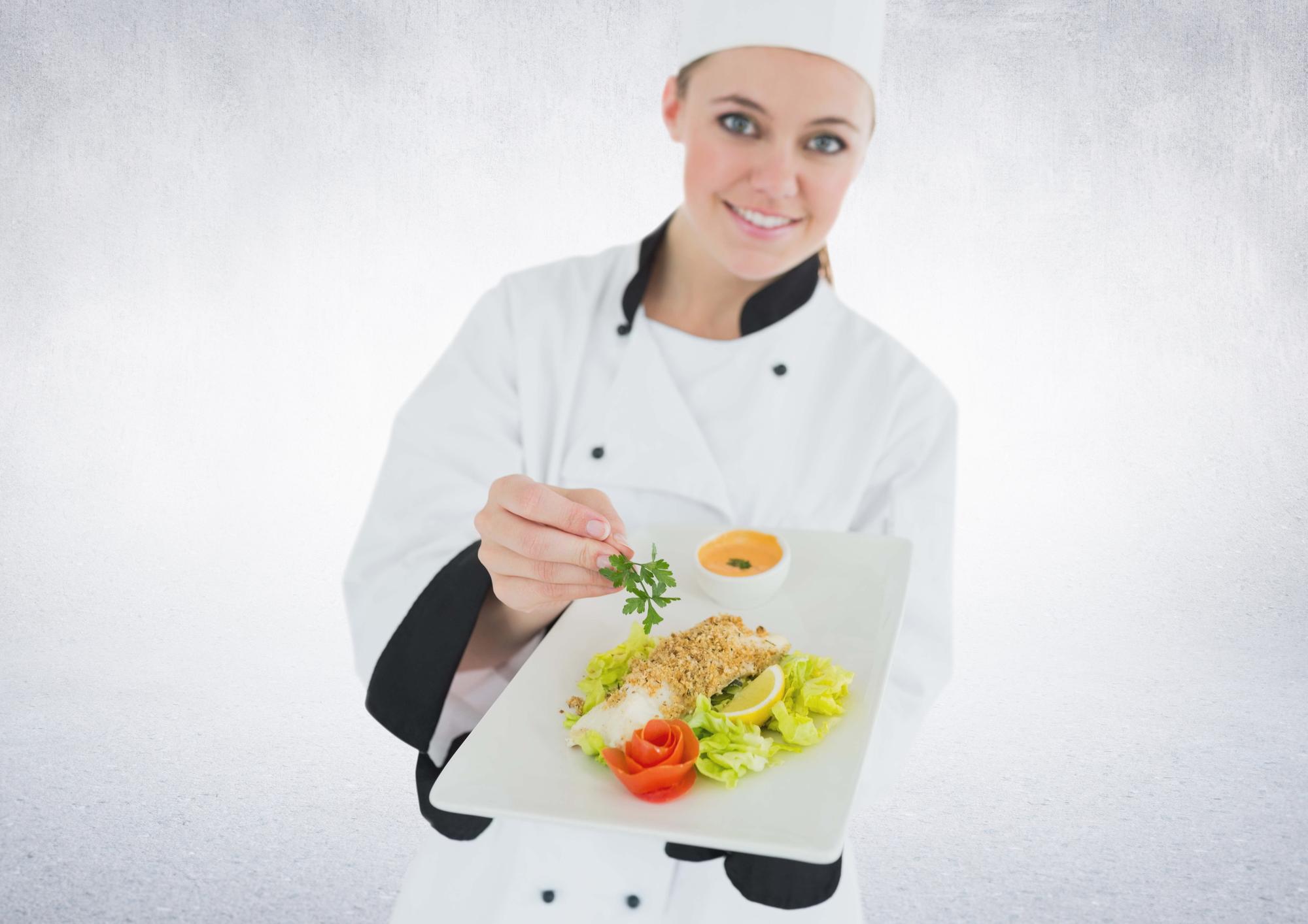 Instructor demonstrating quick plating in studio
